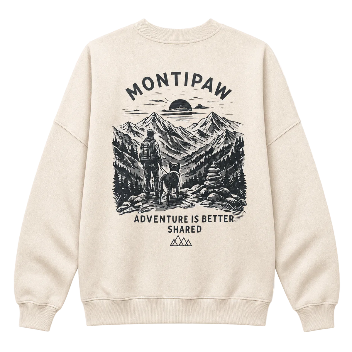Montipaw – The Shared Trail Oversized Sweatshirt | Beige