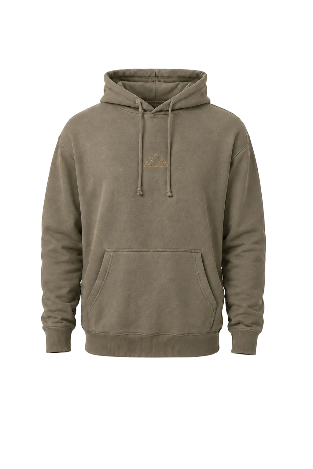 Olivgrüner Montipaw Rooted in Nature Hoodie – Frontansicht