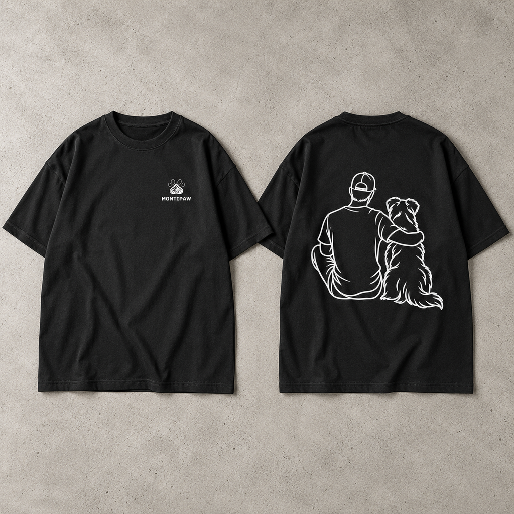 Montipaw – Side by Side Oversized Shirt | Black