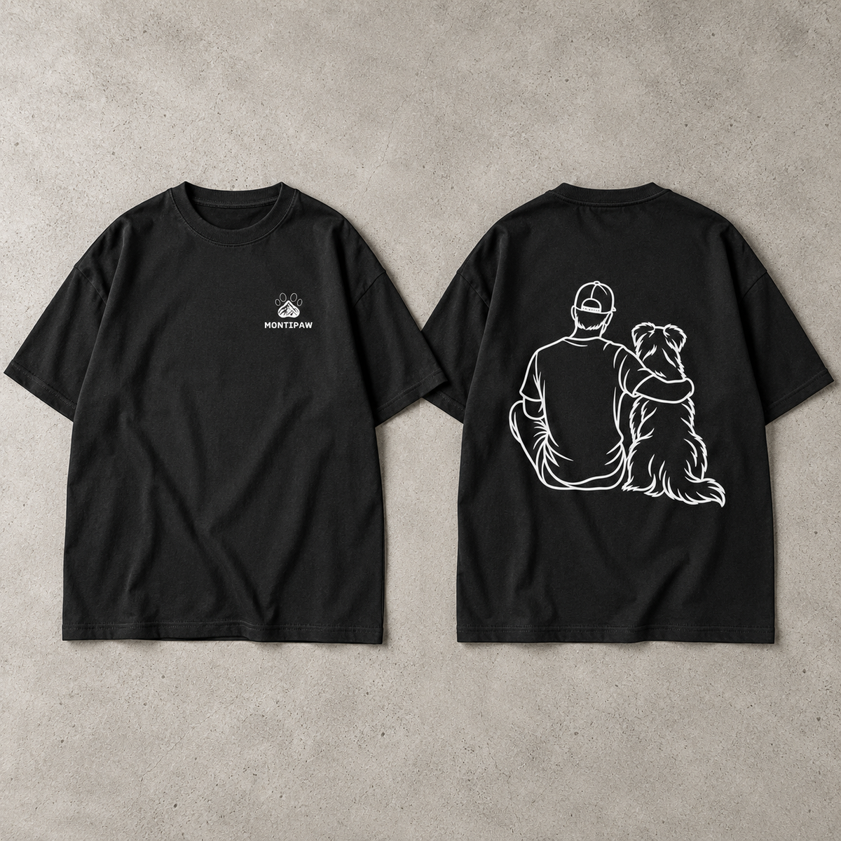 Montipaw – Side by Side Oversized Shirt | Black